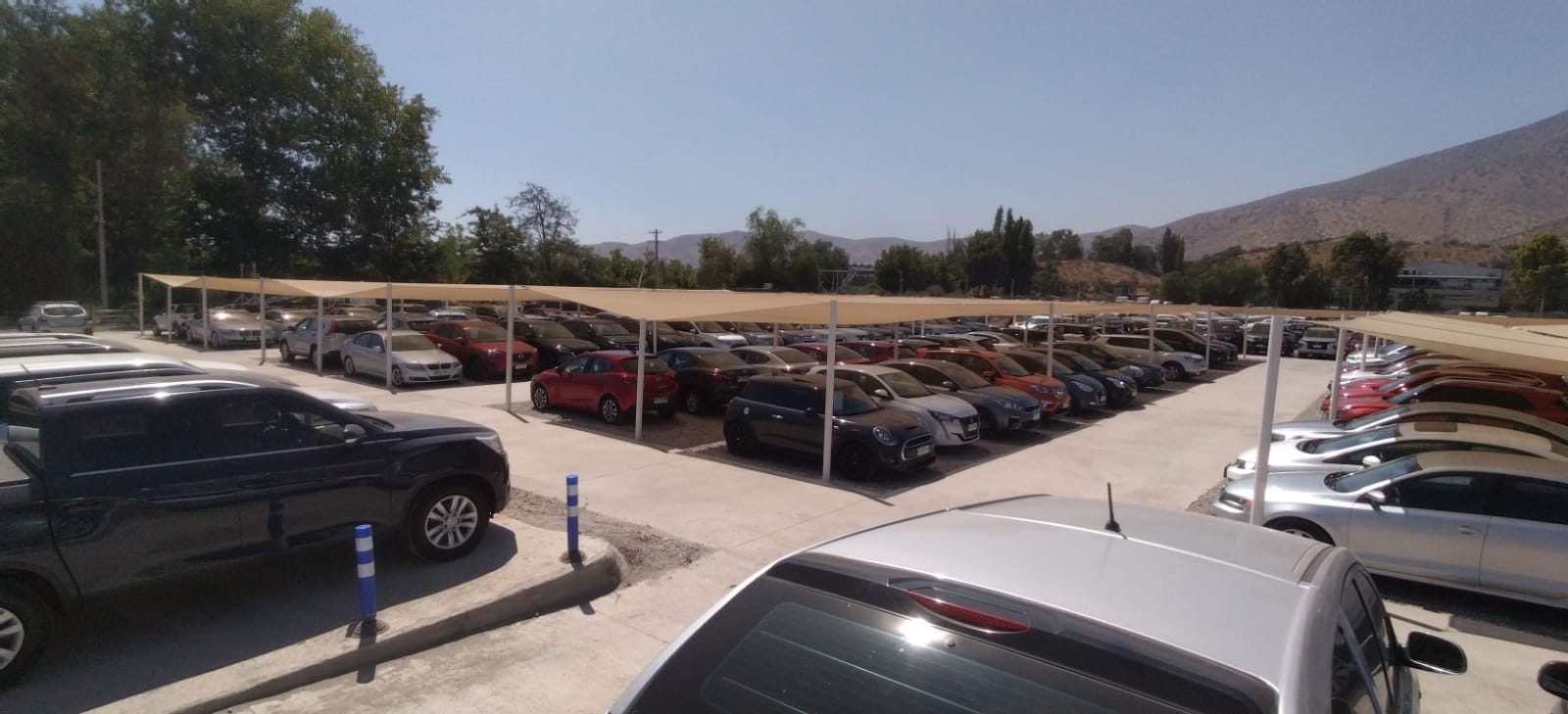 Mallas de sombra para automotora